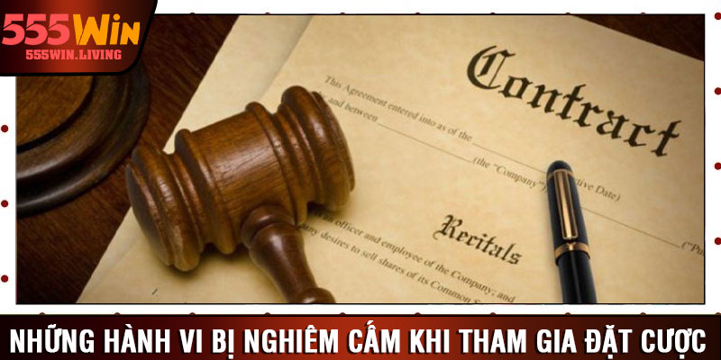 Những hành vi bị nghiêm cấm khi tham gia đặt cược