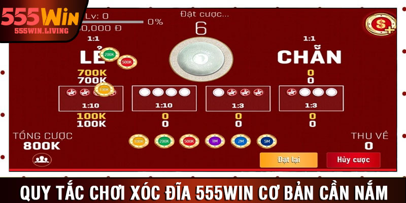 Quy tắc chơi xóc đĩa 555win cơ bản cần nắm